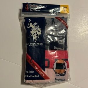 NWT U.S. Polo ASSN. . Tag free, ultra comfort, four pack, boy, shorts,  …